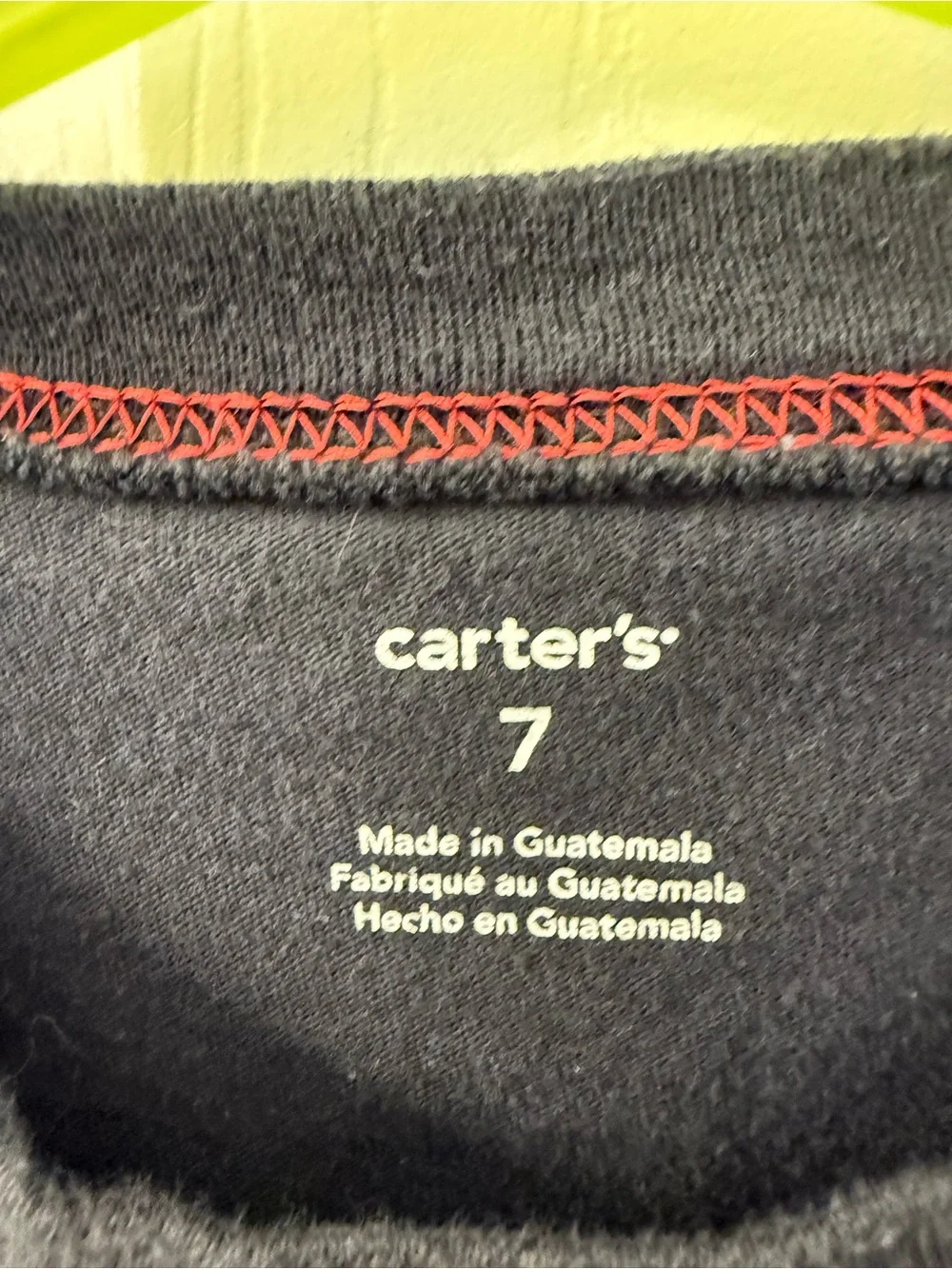 Carters Astronaut glow in the dark graphic t-shirt size 7
